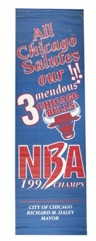 1993 Chicago Bulls Championship Street Banner